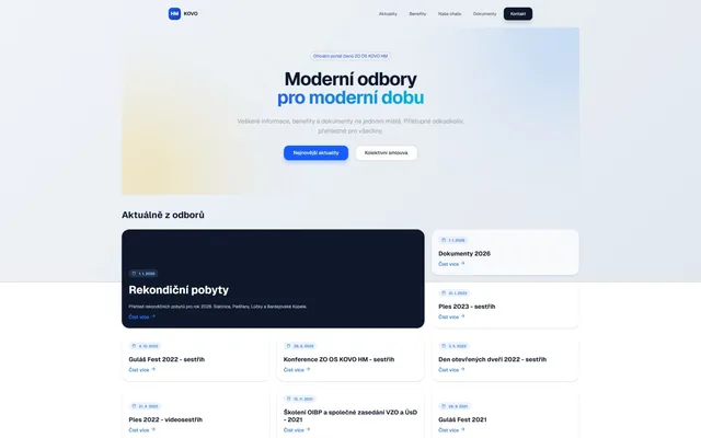 HM Kovo web